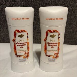 Dove Women's Antiperspirant Stick Cinnamon Pumpkin Pie 2.6 oz Lot Of 2 Holiday